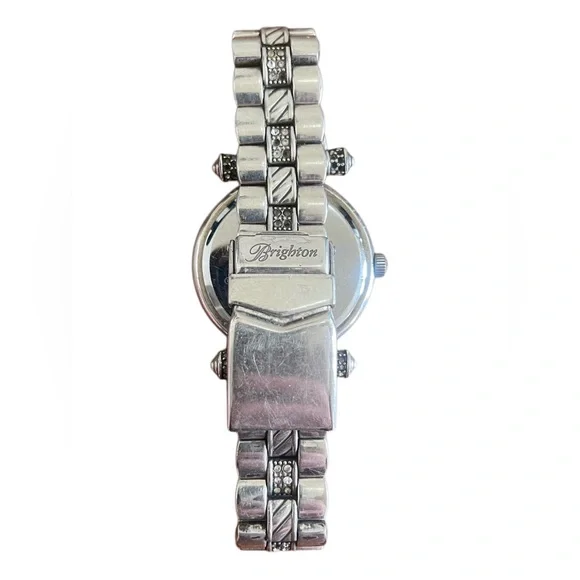 Silver Plated Watch Women’s Elegant bracelet timepiece Brighton New Battery - Picture 5 of 6